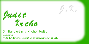 judit krcho business card